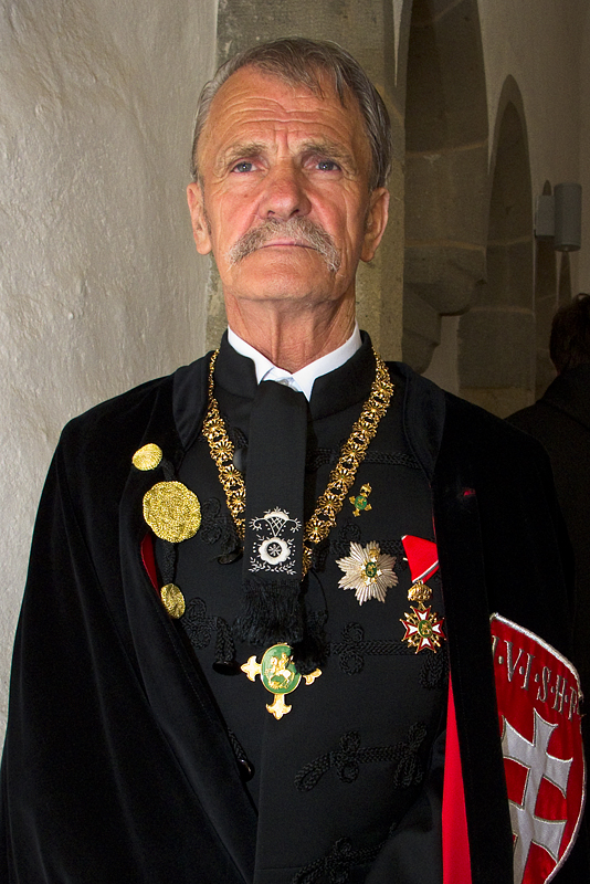 lg Mihály Ferenc, skandináv nagyprior a Szöcs László avatásán, Visegrád 2013 április 27