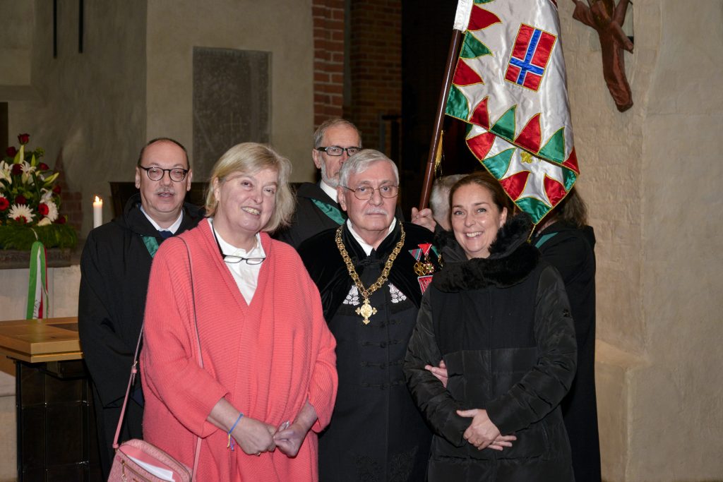 lg Péter Csaba, Walburga Habsburg Douglas, lg dr Sebestyén Gábor, lg Bán Ferenc, dr Müller Adrien, Magyarország nagykövete - Magyar Mártírok Emlékistentiszteletére - Strängnäs, 2023 november 26 fotó: ifj Sebestyén Gábor